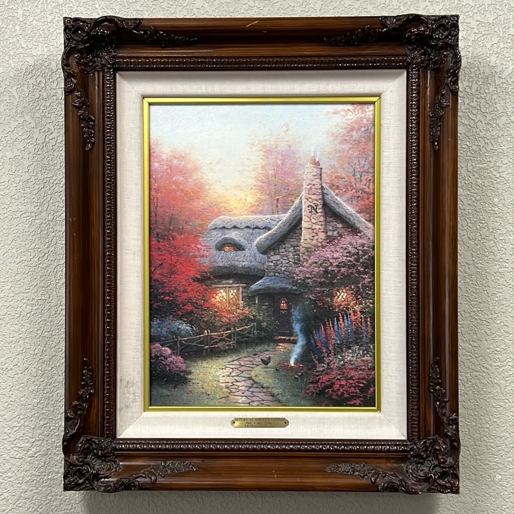 Vintage Thomas Kinkade “Autumn At Ashley’s Cottage-Sugar n’ Spice Cottage II”